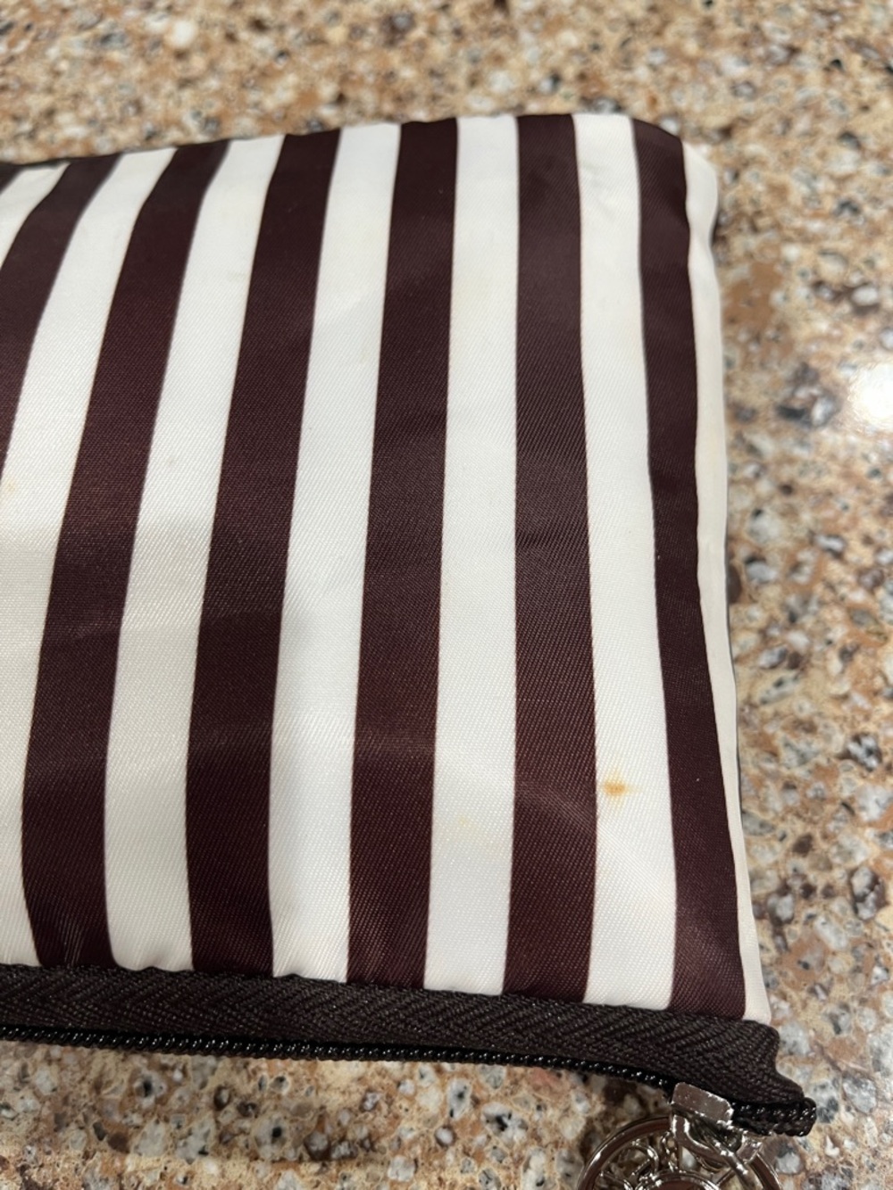Henri Bendel Striped Brown & White Women’s Shoulder Bag - Picture 7 of 8